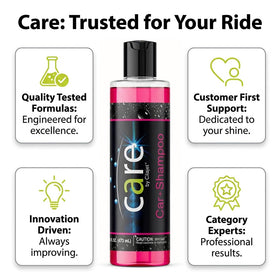 Cilajet rinsed panel revealing glossy finish and residue-free shine