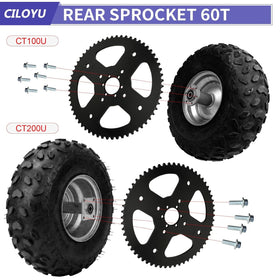CILOYU 60T sprocket close-up teeth for stronger low-end torque and grip