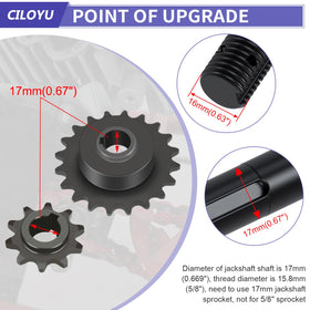 CILOYU 6203RS sealed bearing detail demonstrating protected rotation and longer bearing life