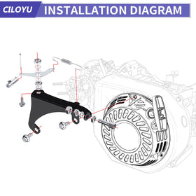 CILOYU close-up of metal bracket highlighting durable construction and fit