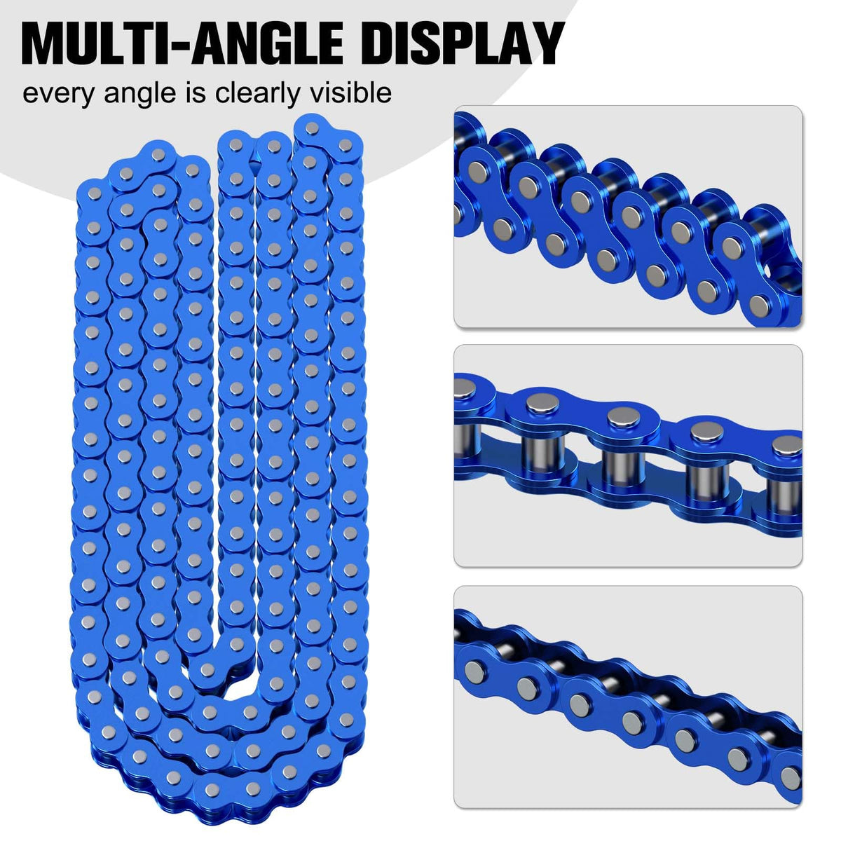 CILOYU close-up of 35 chain links and plates highlighting durable alloy-steel wear resistance