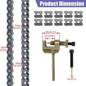 CILOYU chain being cut with breaker tool for precise length adjustment and fit