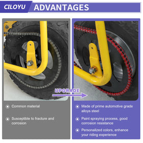 CILOYU chain seated on a go-kart sprocket for reliable power transfer