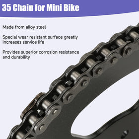 CILOYU chain kit contents with breaker and extra master link for simple installation