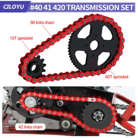 CILOYU close-up of sprocket teeth highlighting precise cut for smoother engagement