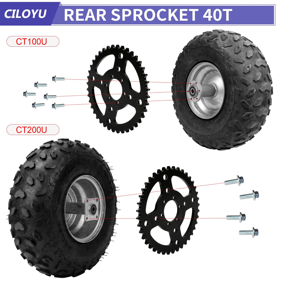 CILOYU close-up of sprocket teeth showing precision cut for smoother chain life