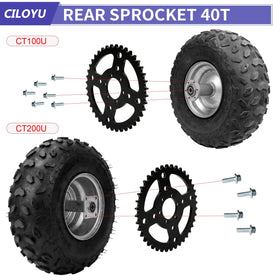 CILOYU close-up of sprocket teeth showing precision cut for smoother chain life