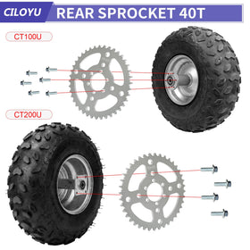 CILOYU close-up of sprocket teeth highlighting precision machining for smoother drive