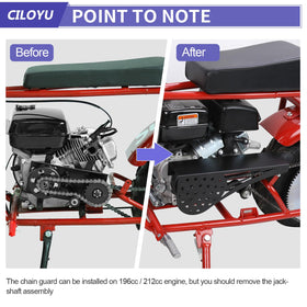 CILOYU demonstrating chain clearance to prevent snags benefit