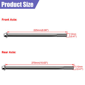 CILOYU axle thread detail showing clean threads for reliable tightening