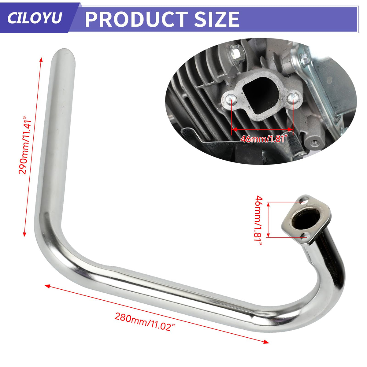 CILOYU laser-cut slits detail enhancing exhaust scavenging performance