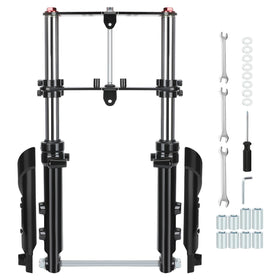 CILOYU front forks packaging showing components and benefit of complete replacement