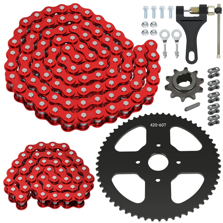 CILOYU front packaging showing 60T sprocket and 420 chain for easy identification