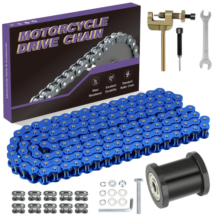 CILOYU front view of full replacement chain kit showing contents and easy installation benefit
