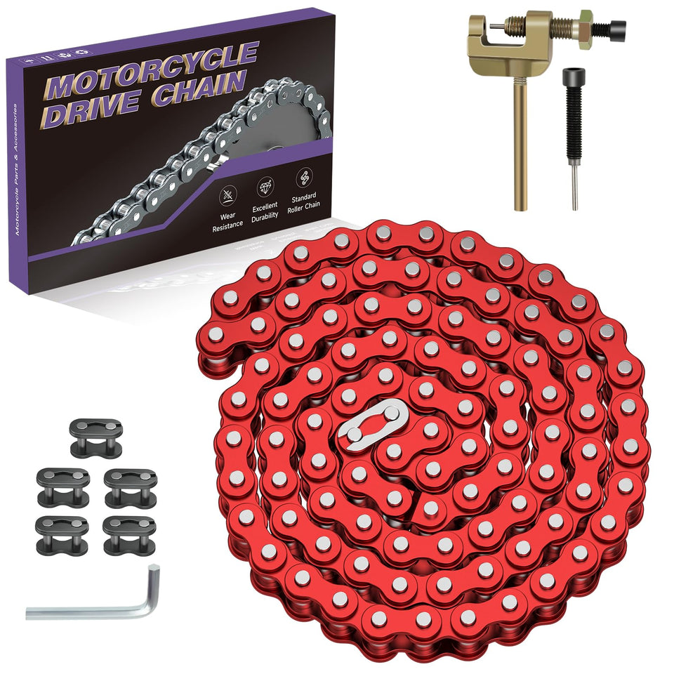 CILOYU front view of packaged #35 chain showing length and contents