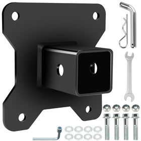 CILOYU front view hitch receiver showing solid fit and durability