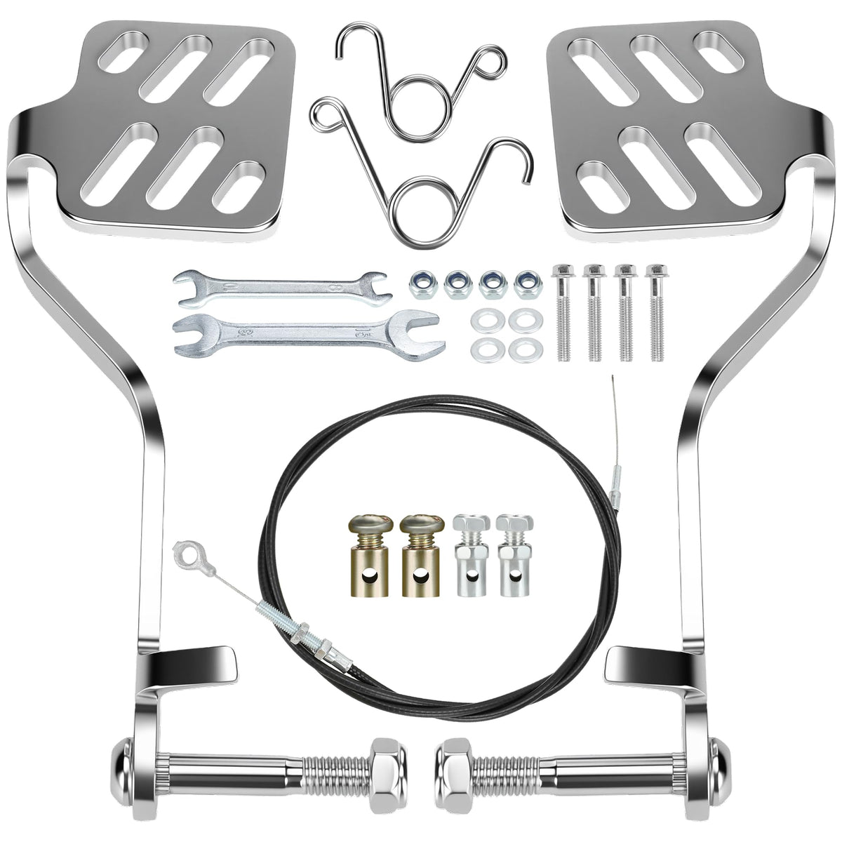 CILOYU front pedals assembly showing complete replacement kit and easy upgrade benefit