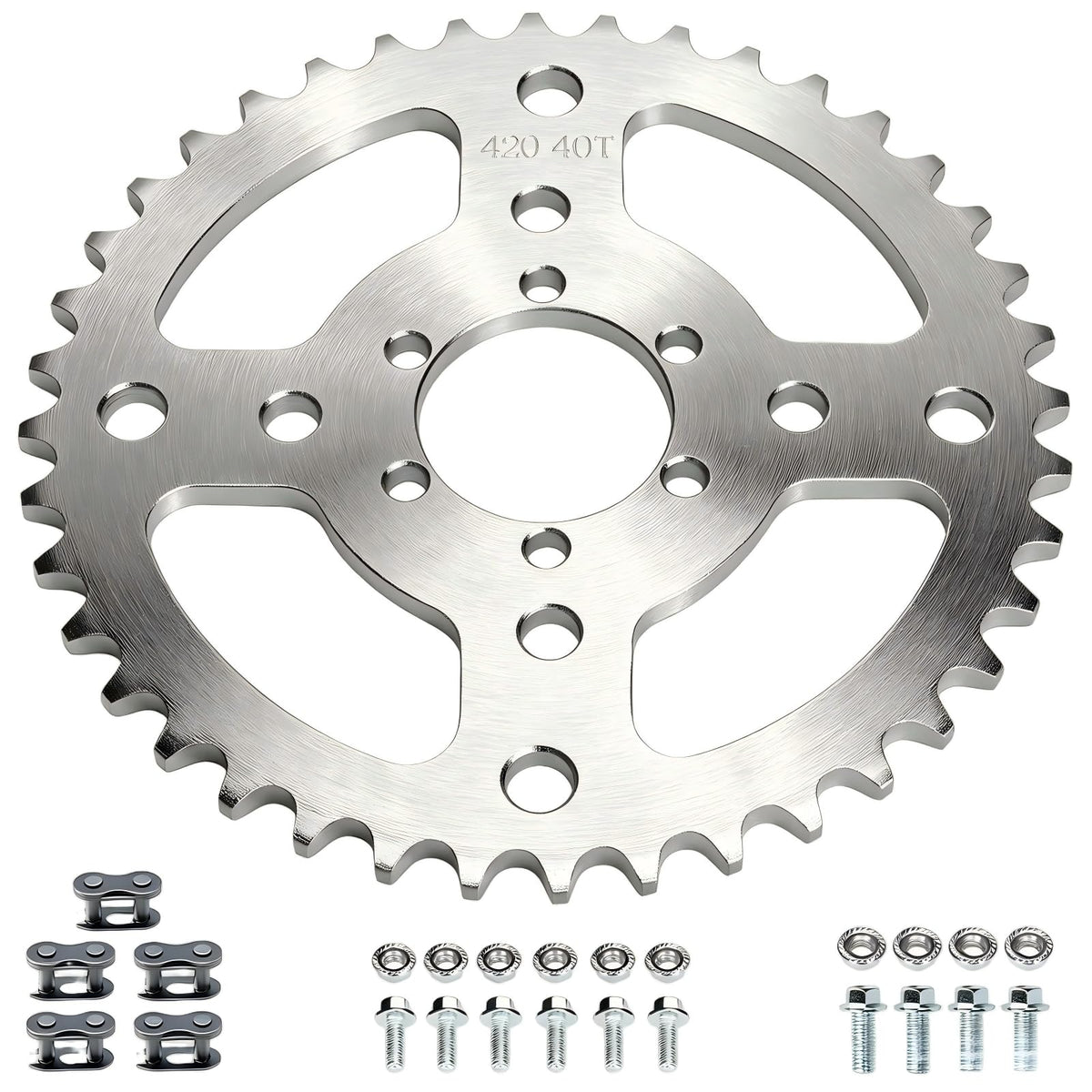 CILOYU front view sprocket showing tooth pattern and 40mm bore for reliable fit