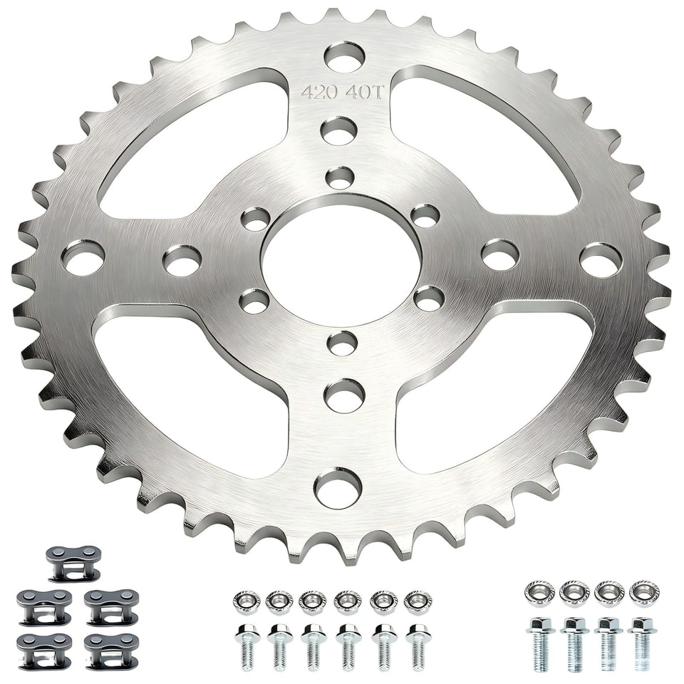 CILOYU front view sprocket showing tooth pattern and 40mm bore for reliable fit