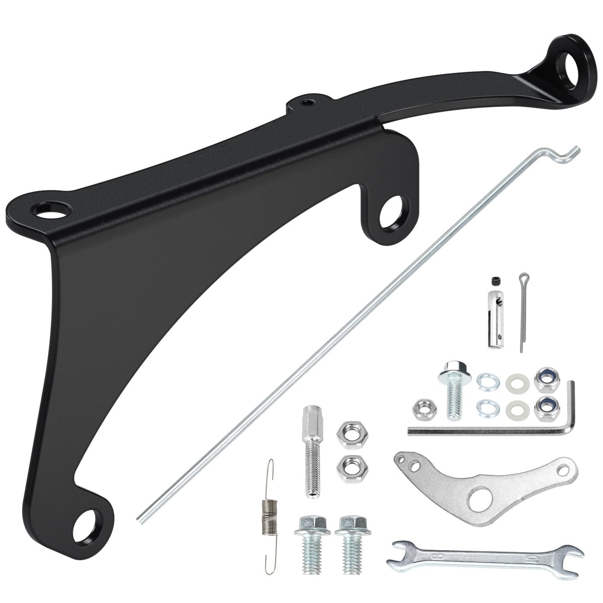CILOYU front view of throttle linkage kit showing components for precise control