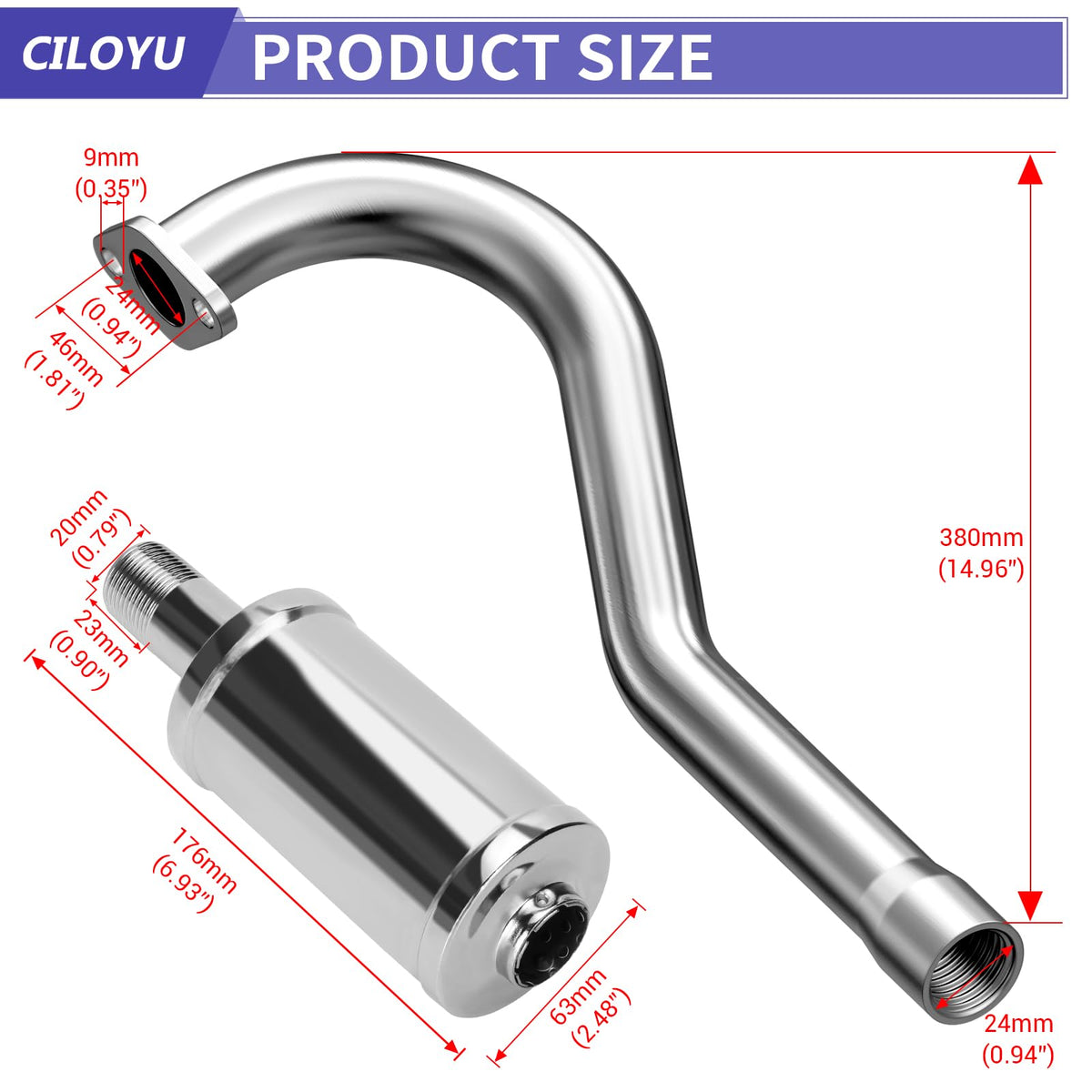 CILOYU packaging and included hardware kit for simple installation