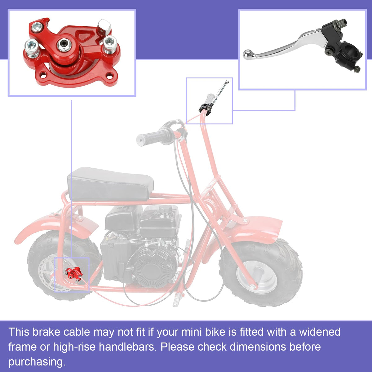 CILOYU kit installed on minibike rear demonstrating straightforward fitment
