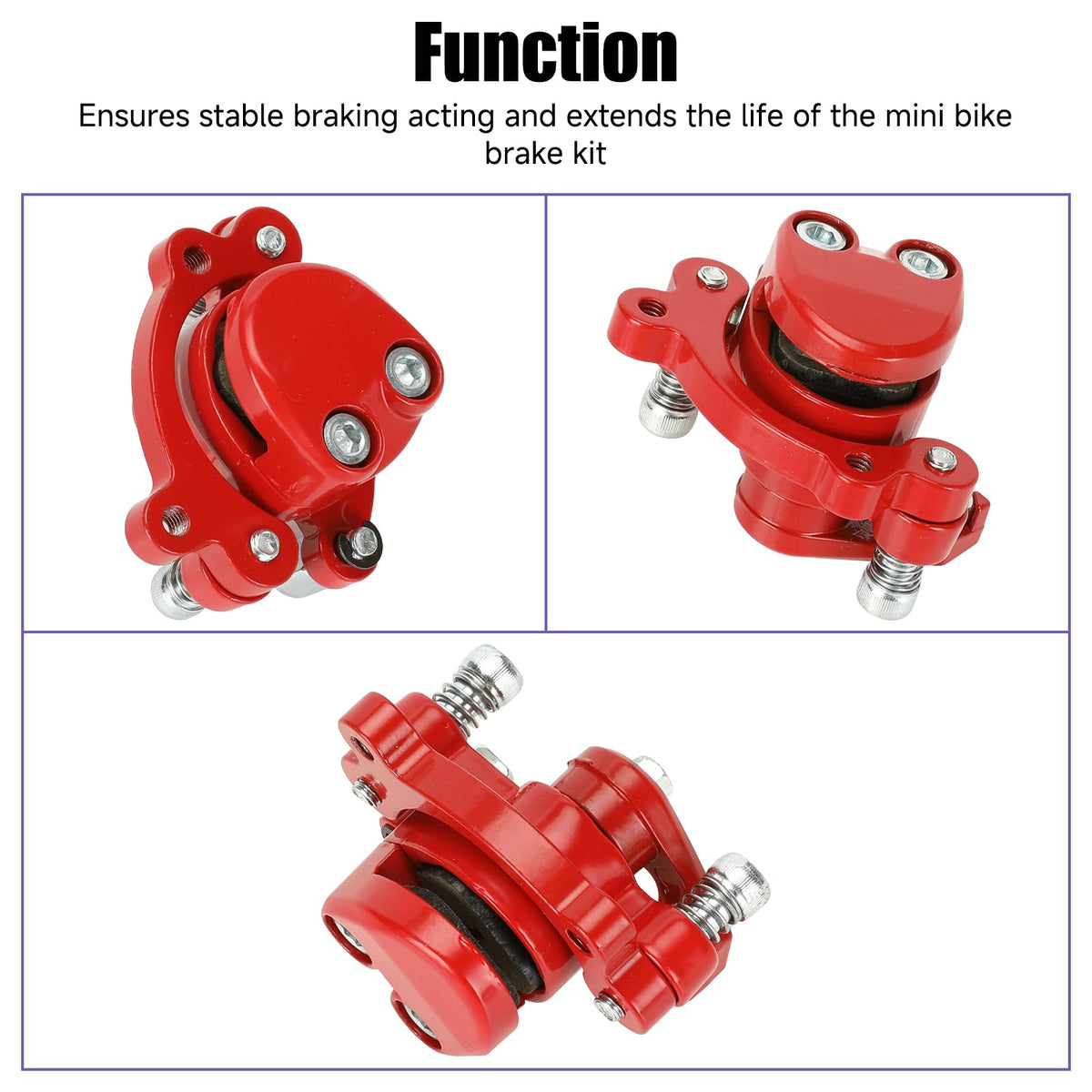 CILOYU brake kit installed on Coleman CT100U rear wheel showing enhanced braking response