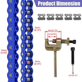 CILOYU chain installed on Coleman CT100U showing direct compatibility and secure drive