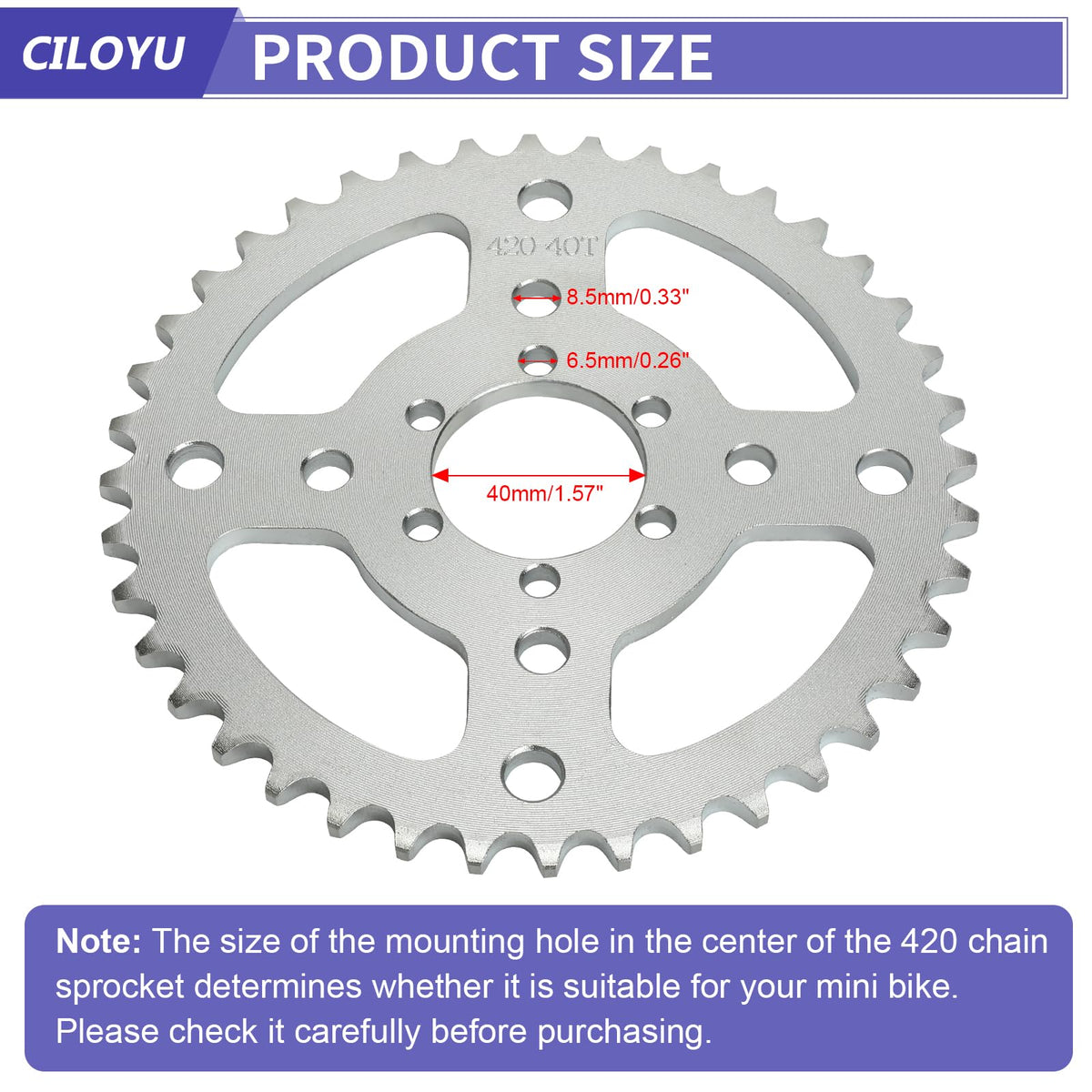 CILOYU installed on mini bike rear hub illustrating stronger torque during climbs