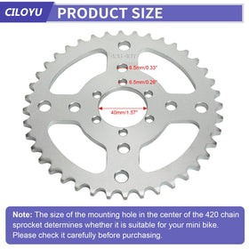 CILOYU installed on mini bike rear hub illustrating stronger torque during climbs