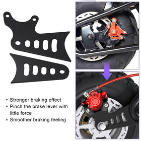 CILOYU installed on mini bike rear illustrating enhanced braking control