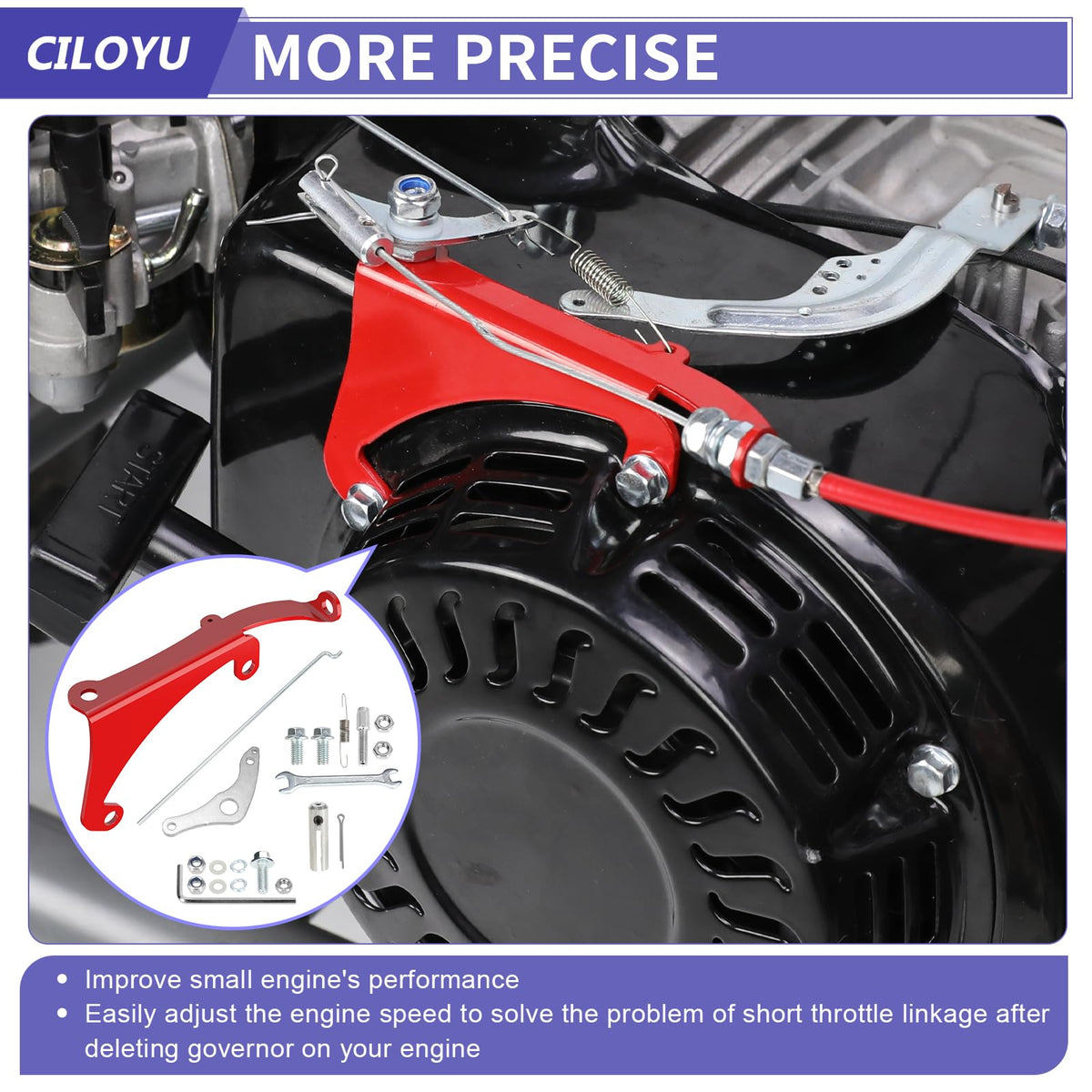 CILOYU kit components laid out to show included parts and easy installation