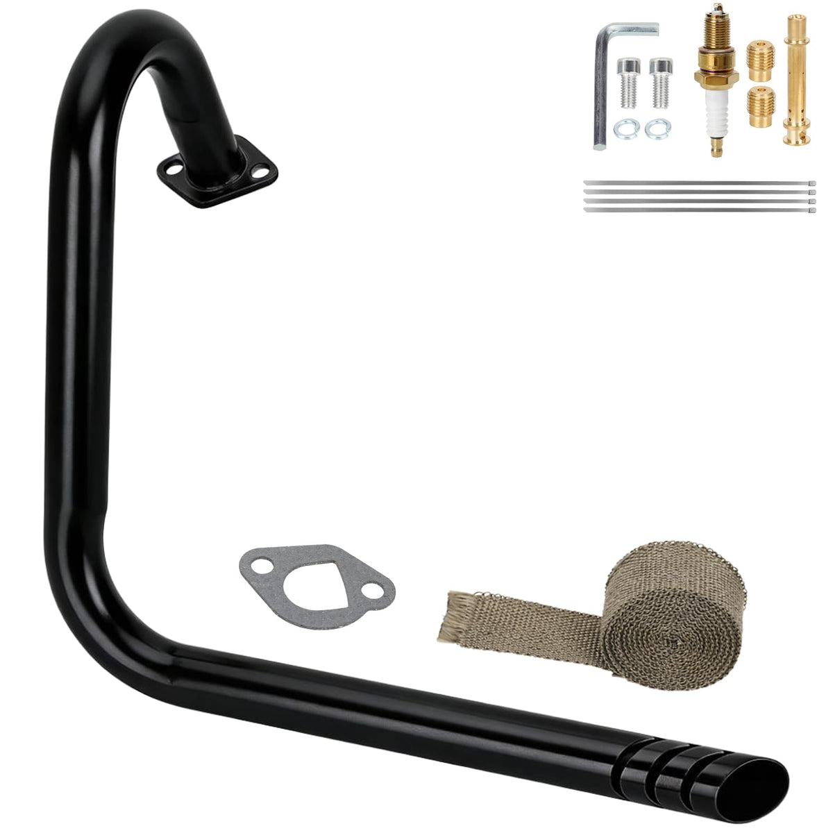 CILOYU left long pipe front view showing fitment and clean finish