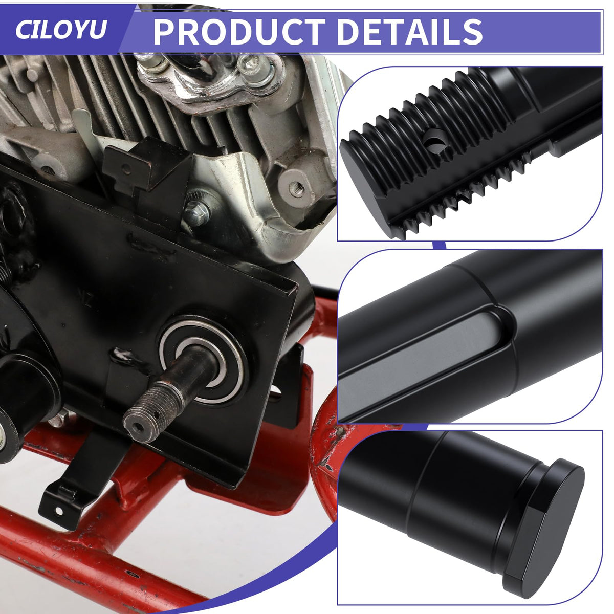 CILOYU jackshaft being installed on a mini bike in a garage to improve drivetrain performance