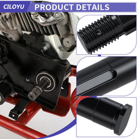CILOYU jackshaft being installed on a mini bike in a garage to improve drivetrain performance