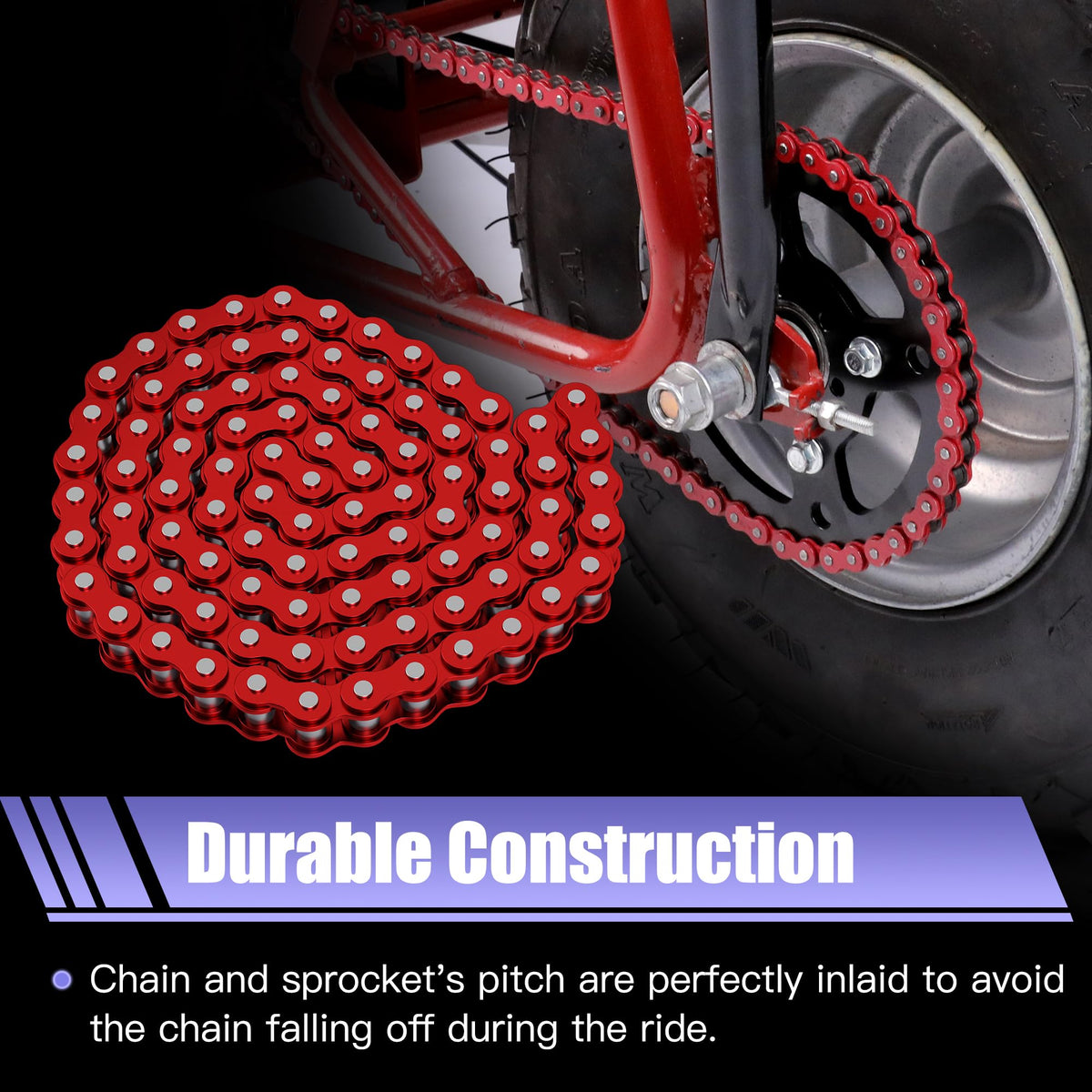 CILOYU installed on a mini bike ridden on a trail showing improved control
