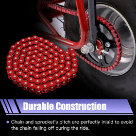 CILOYU installed on a mini bike ridden on a trail showing improved control