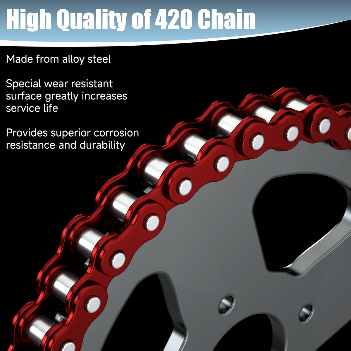 CILOYU master link and 15mm adjuster detail for easy installation