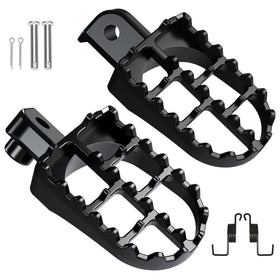 CILOYU front view of foot peg showing wider pedal for comfort