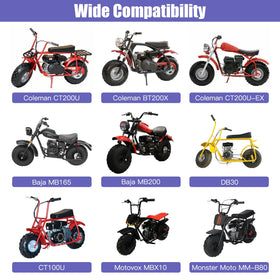CILOYU plate installed on mini bike demonstrating secure engine mounting