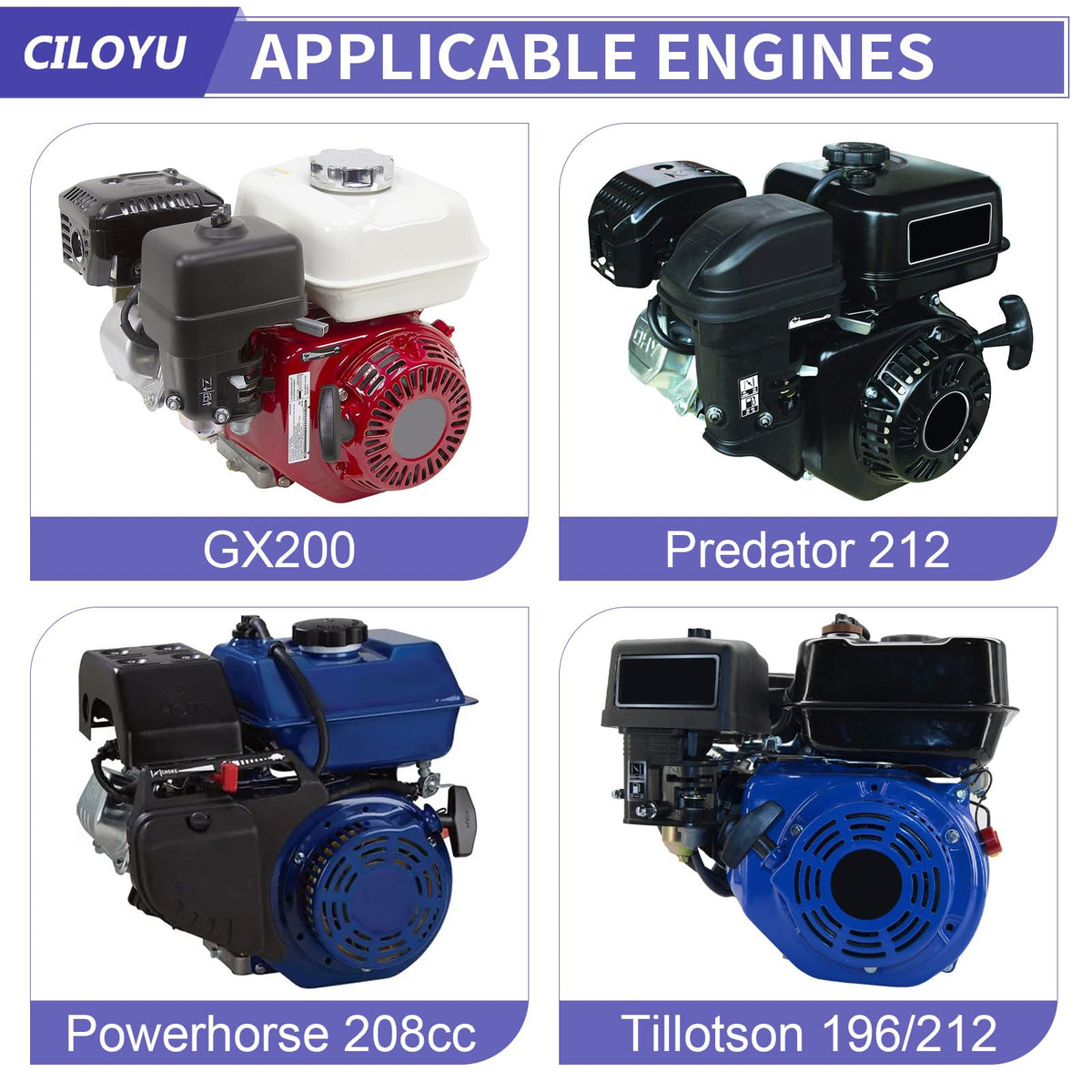CILOYU bracket mounted on Predator 212 engine demonstrating correct fit