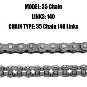 CILOYU packaging and contents layout showing chain and sprocket included for easy install