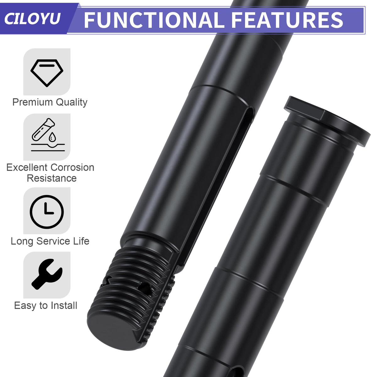 CILOYU kit parts laid out in packaging for easy inventory and complete replacement readiness