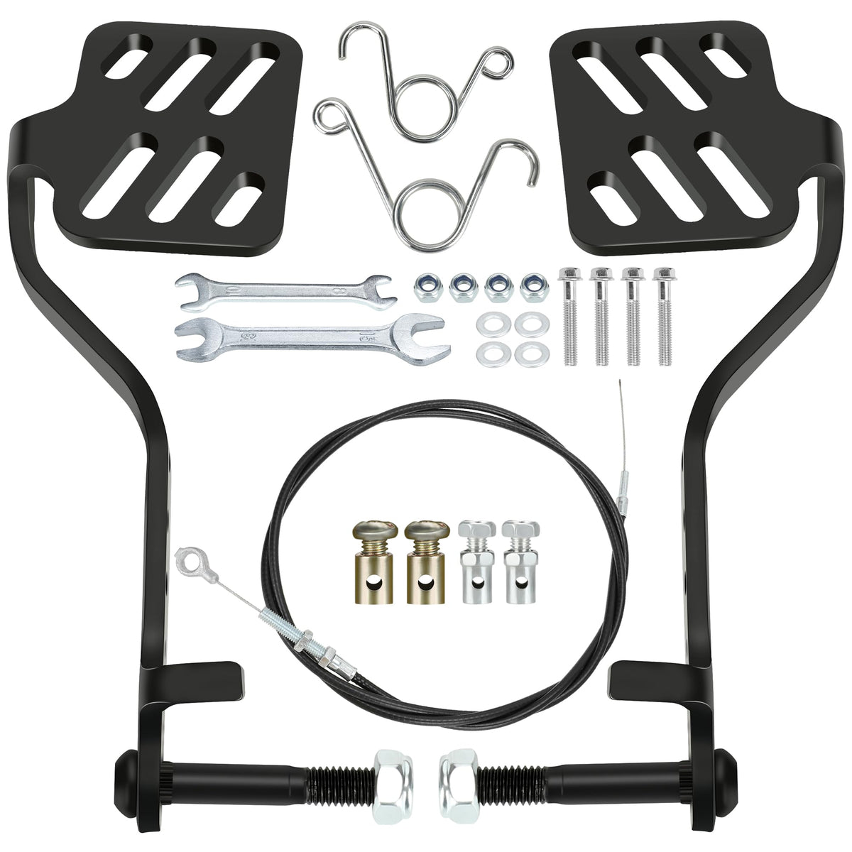 CILOYU pedal kit front view showing full set and mounting points for easy installation