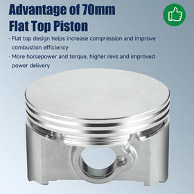 CILOYU piston installed on engine block demonstrating restored compression benefit