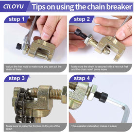 CILOYU side profile of full 95-link chain showing supplied length