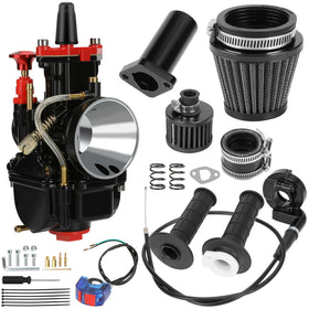 CILOYU PWK carburetor front view showing fitment and airflow benefit