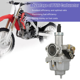 CILOYU PZ26 mounted on a dirt bike engine demonstrating fitment and usability