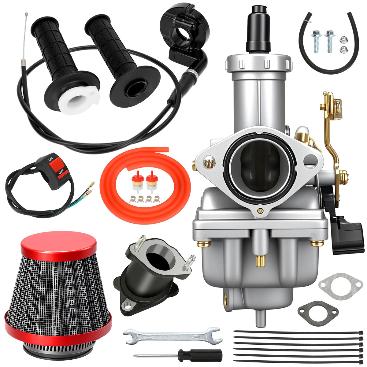 CILOYU PZ27 front view showing body and choke for reliable throttle control