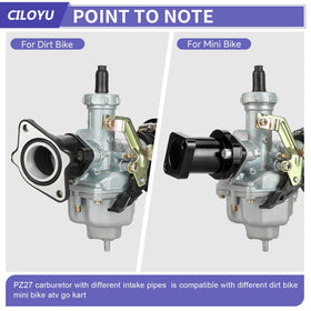 CILOYU PZ27 gasket and jet pieces displayed for easy installation reference
